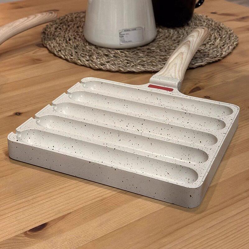 煎香锅火腿肠肠机平底锅肠明火炉卡烤式专用家用商用淀粉肠煎锅小