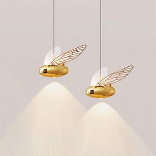 20201810轻奢小蜜蜂吊线灯墅大厅餐厅楼梯别客厅卧室床头性创意艺