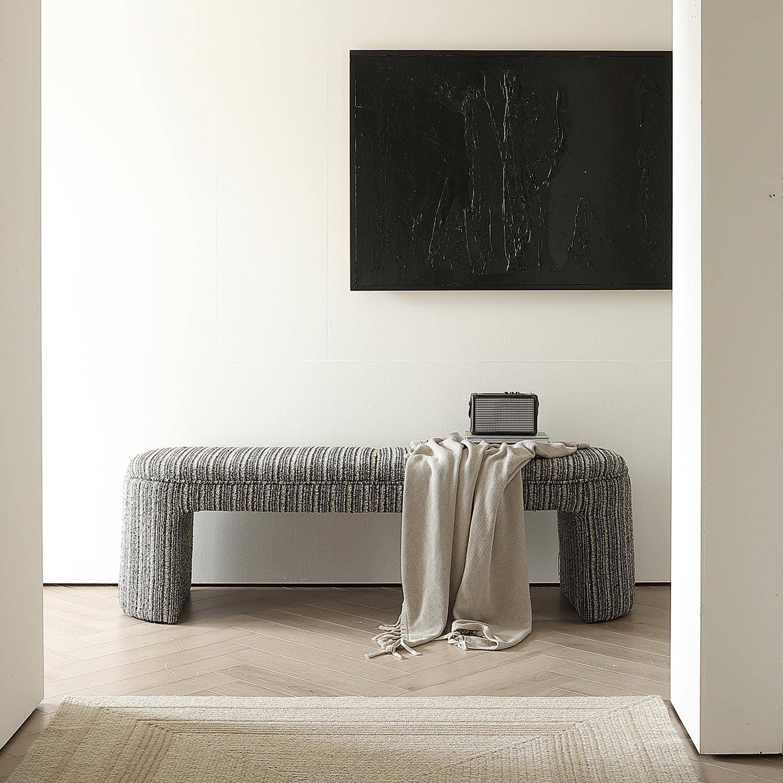 法卧式复古尾凳衣帽间凳中岛凳室夫妻布艺床cwd-632沙发玄关凳民