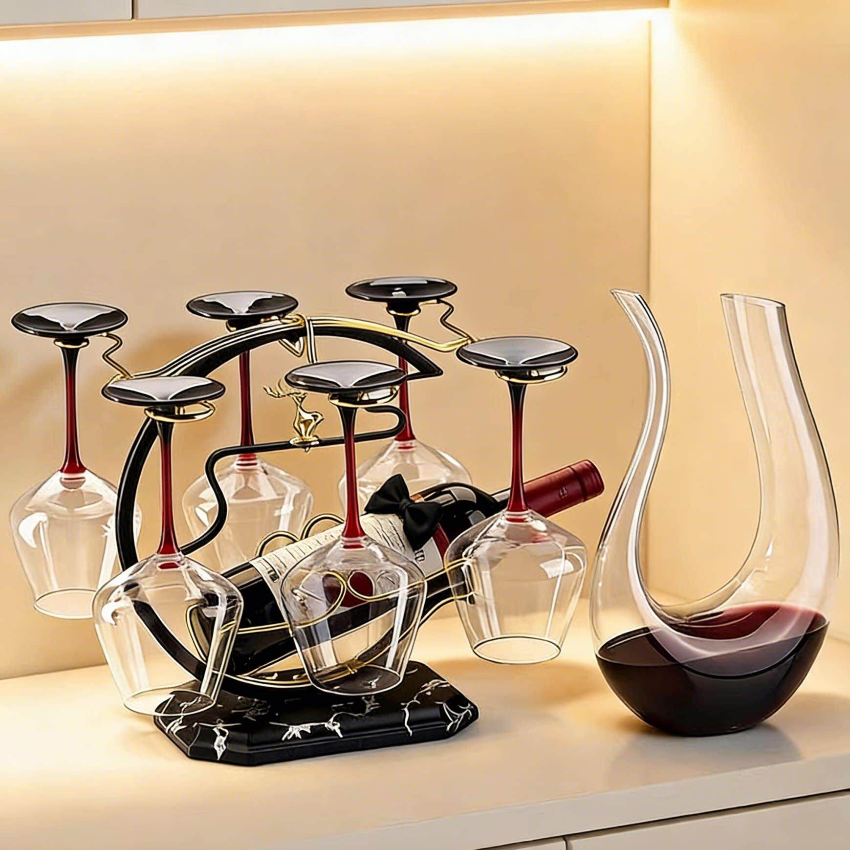 轻奢高红酒套柜wmy20260装关家用玄档客厅酒内倒挂高脚杯杯架新房