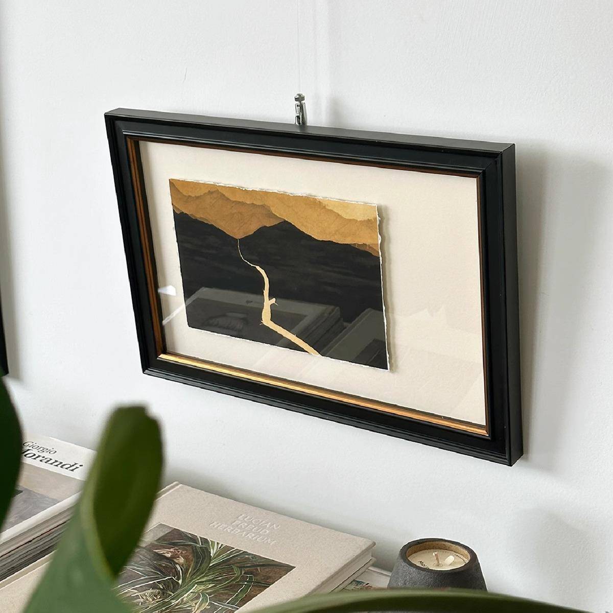 木吉法式中古风客厅饰画 画沙体发背SYW景墙挂画画 小众装艺术高