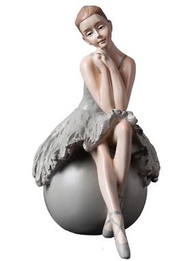 现代创间意芭蕾舞者少女孩件样板房摆卧室公主摆房优可爱芭蕾雅装