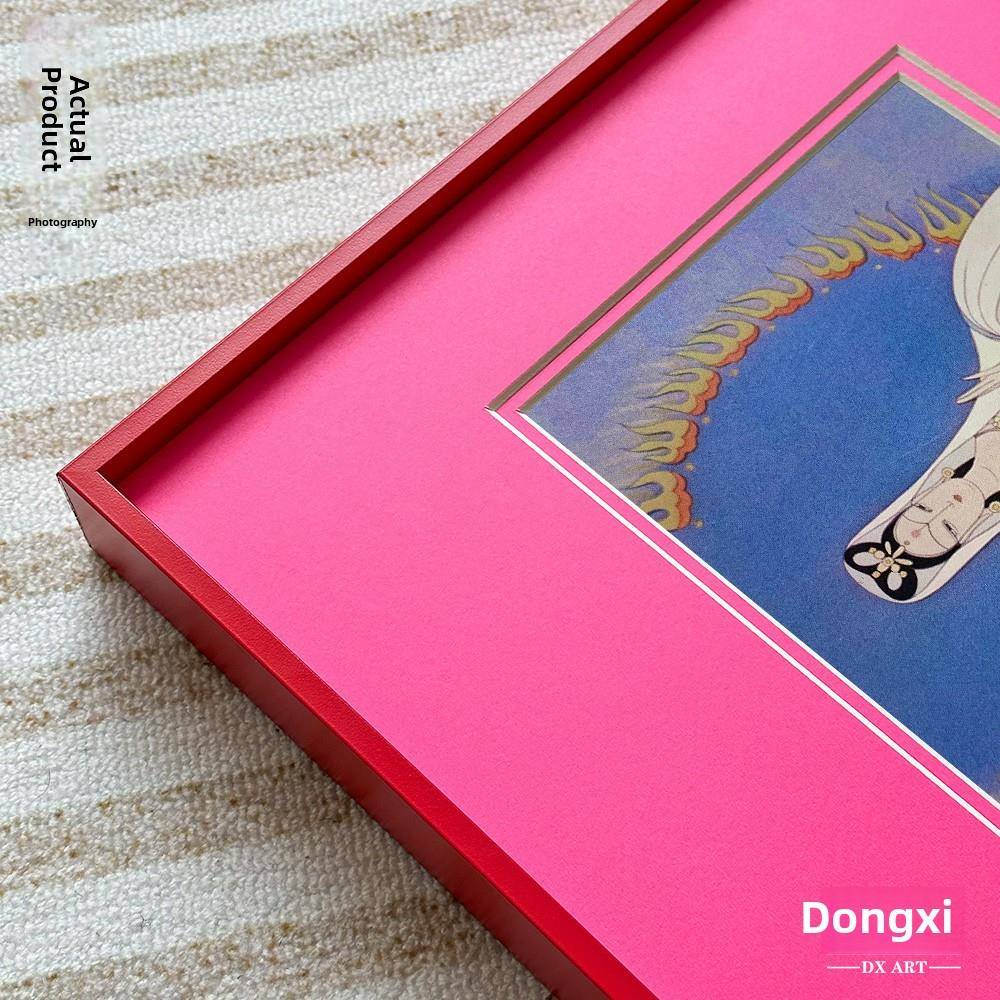 东笑艺术壁艺胺术绘天龛画红多巴相框西JIC行浩劫宫菩萨挂画卧室