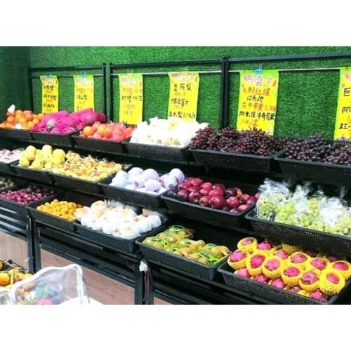 水果蔬菜809－23架物多梯功货能中岛菜架子多层形堆头商用超市生