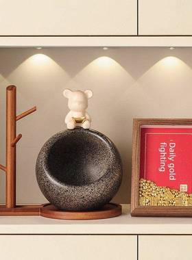 玄关放钥轻匙架收纳置物摆件高档奢迁新居搬家乔装FJC饰品送礼套