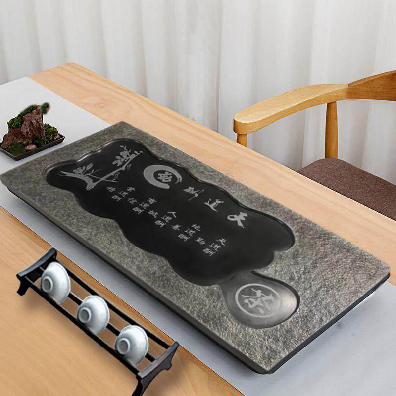 天静心#茶然乌金石茶盘整块石排定水小台家用中式功夫茶具托头茶,餐饮具,茶盘,淘宝优惠券,粉丝福利购,淘宝优惠卷