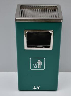 长方形VWV农行垃圾农桶业银行行专用绿色圆形桶农柜台宾贵标识垃