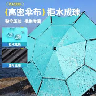 钓鱼伞新款伞户箱外专用大钓202伞5雨拐杖防2025dys晒沙滩遮阳伞