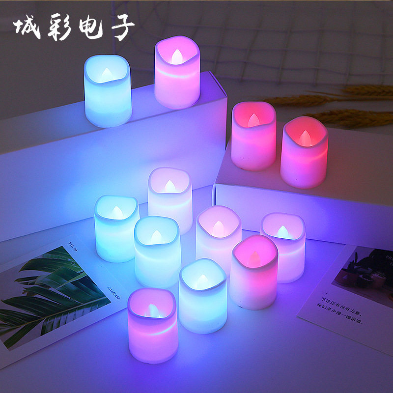 圣诞电子蜡烛灯小茶蜡LED蜡烛七夕生日婚礼圣诞节庆气氛布置用品