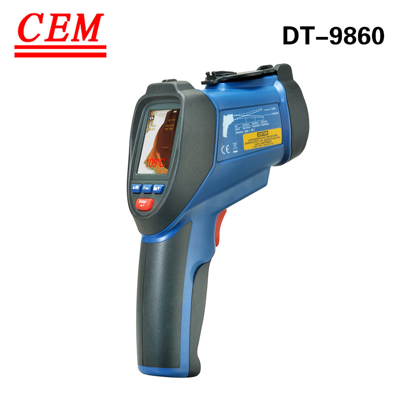 CEM华盛昌DT-9860/9861/9862带图像测温仪红外测温仪带拍照能
