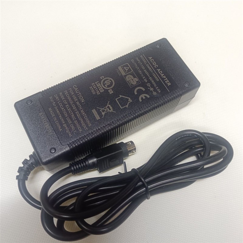 冠宇达12V5A收银机点餐机专用电源适配器12V5A圆口四针电源适配器图片