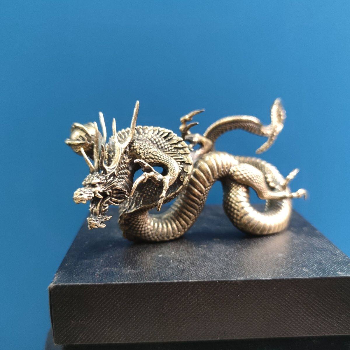 神龙手办黄铜中国龙摆件招财镇宅高档工艺品家居摆件高端创意礼品