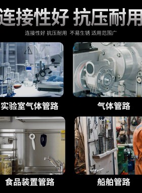 气动铜镀镍快拧三通接头4气管6锁母8软管10尼龙管pu管12mm快速T型