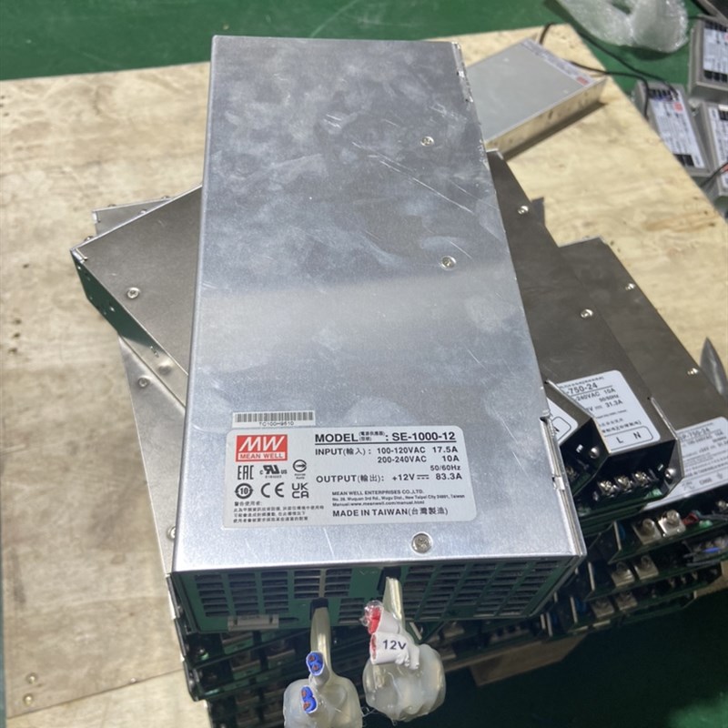 明纬SE-1000-12 明纬电源1000W12V83.3A 台湾明纬正品货 二手拆机图片