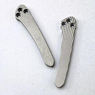 Spyderco蜘蛛C81钛合金夹子 一体夹子钛合金蜘蛛刀C223背夹钛配件