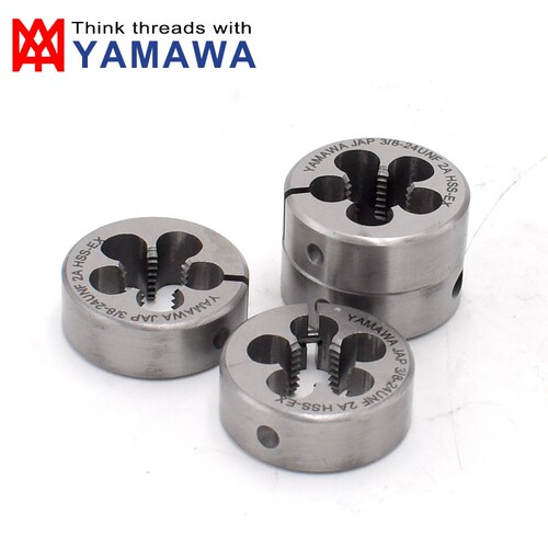 YAMAWA圆板牙可调式M1M2M3M5M6M7M8AR-D公制日本进口不锈钢用板牙