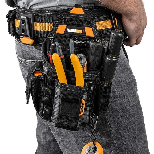 TOUGHBUILT拓必得水电木工便携收纳包6孔多功能快挂工具包腰包