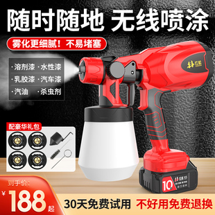 电动喷漆枪乳胶漆喷涂机家用机器大功率小型墙面神器涂料喷枪油漆