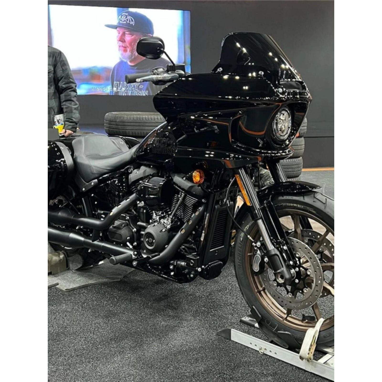 进口哈雷金刚狼夜路德巡航复古883旅行太子250改装宽胎越野摩托车