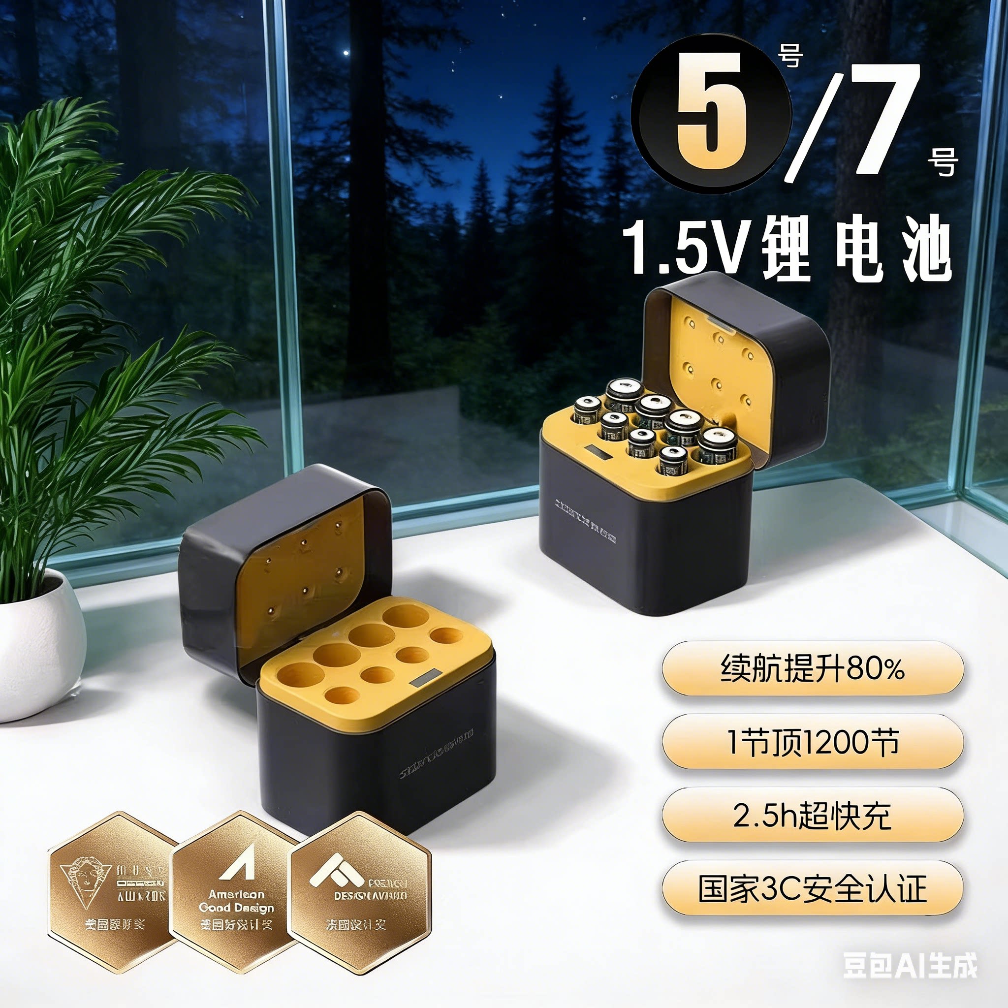 斯丹德5号充电电池键盘闪光灯7号充电套装AA电池鼠标大容量手表xbox相机闹钟游戏手柄AAA锂电池