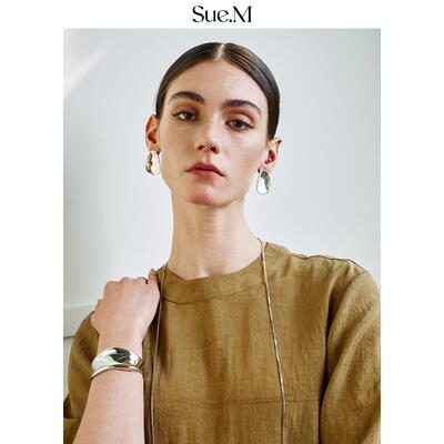 兰精天丝上衣法式复古