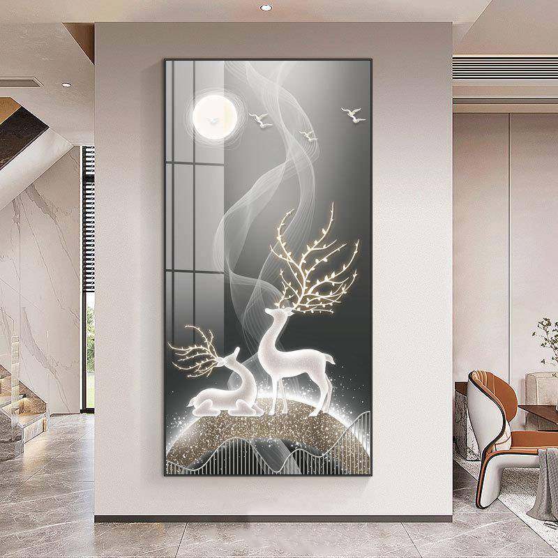 箱大尺寸电箱遮挡挂画表玄关装饰画过道走DBX-抽象廊遮挡配电开电