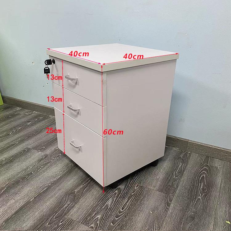 深圳工厂落地式矮柜移动文件储物柜床头柜带锁职员抽屉资料活动柜