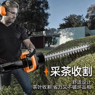 锂电园绿篱机家用手持篱笆剪林多功充电修式小型绿化无品牌/能剪