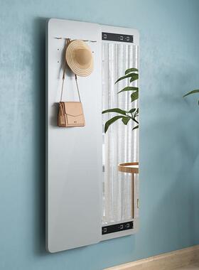 隐形穿衣遮镜可关关闭隐藏推镜子折拉叠挂穿EJI衣可挡壁挂式玄试