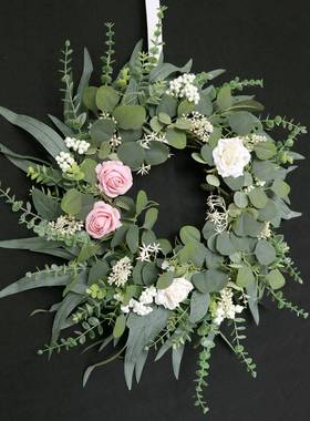 热卖新款家TH-20250花环婚礼场景布置艺花节日庭院门饰壁墙挂饰居