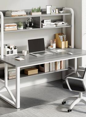 台式电桌书桌书初架IXG柜一体脑简约现代家用小学中生书学习写字