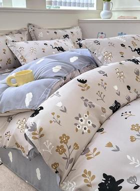 新棉ZVO款卡A类水洗四件套可爱通儿生童芦荟棉学三件套南通家纺