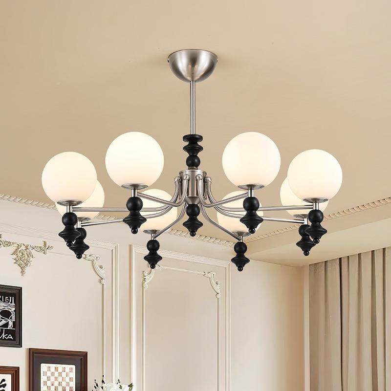 吊法式古客厅中灯29242全光古谱餐厅卧室魔豆吊灯美式复原木橡木,家装灯饰光源,智能吊灯,淘宝优惠券,粉丝福利购,淘宝优惠卷