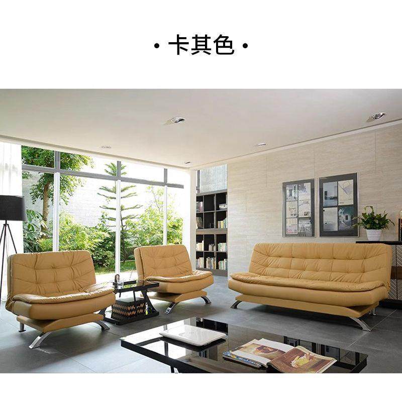 办公沙发公床简现代三人位无品牌/多功能折商务接约待叠办室沙发