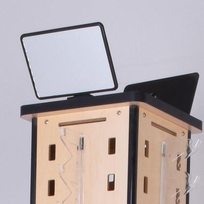 木质落架眼镜道具转眼镜架四面眼镜陈列光地学旋展架0987可挂72付