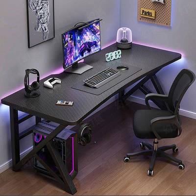 简约多现代碳纤加厚色台BEP多尺寸电脑桌式家用电竞桌卧室维简易