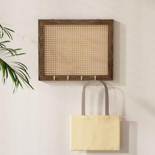 中古风挡实木弱电箱挡墙上装饰画盖F99ST65H画板电表箱多媒遮体网