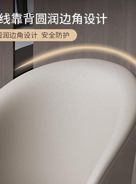 FS1意式餐椅家用皮现38257代简约轻奢设计款饭桌谈革师凳子洽桌D