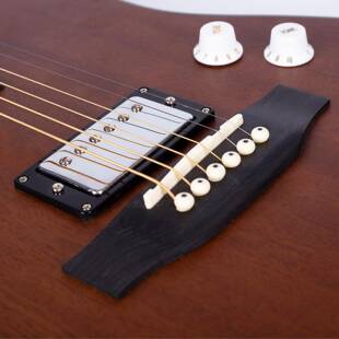 40哑光全桃花芯民40C谣吉他声电吉他木吉他电寸箱吉他全单板效电