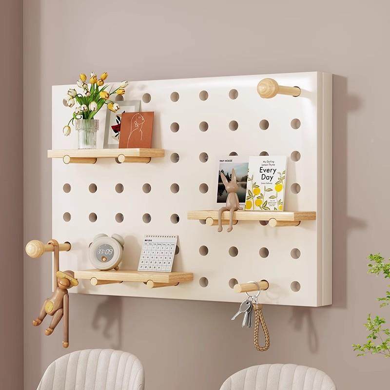 一体遮挡装饰网线洞洞板饰挂钩遮挡电箱表多层架现盒代米629简约