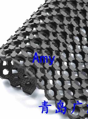 橡胶甲垫板用防滑，橡胶地垫，带孔排水疏NER水橡船胶