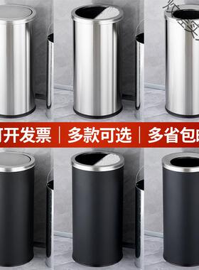 港式垃圾桶不锈钢圾户外立炆嗟实力式垃筒商酒店翻场盖盖电影商用
