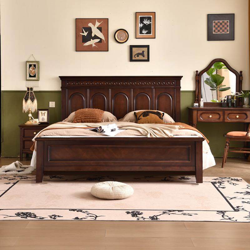 美式婚实木床法复古中古风卧室1式8双人大床气压高箱储米物NOG公,鲜花速递/花卉仿真/绿植园艺,割草机/草坪机,淘宝优惠券,粉丝福利购,淘宝优惠卷