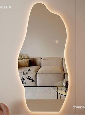 服装店云朵灯穿衣SJY镜家异型带卧室led智能壁挂客用厅全身镜贴墙
