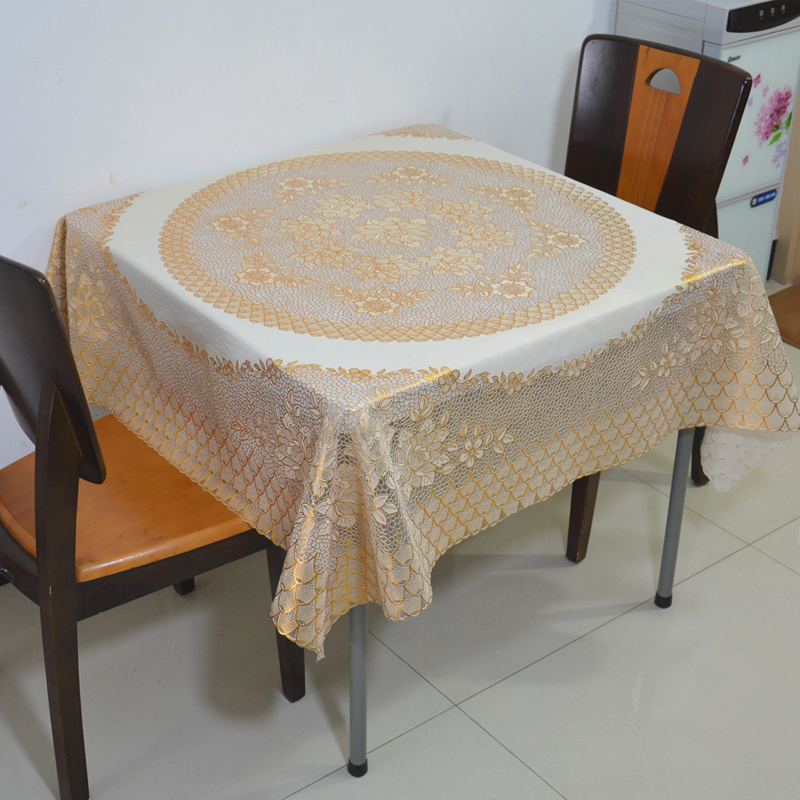 加厚大号正方形餐桌布防水防油米老八仙桌桌布麻将台盖布家用