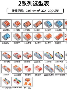 T快速接线端子按压式分线器多功能电线连接器拼接式分线并线器
