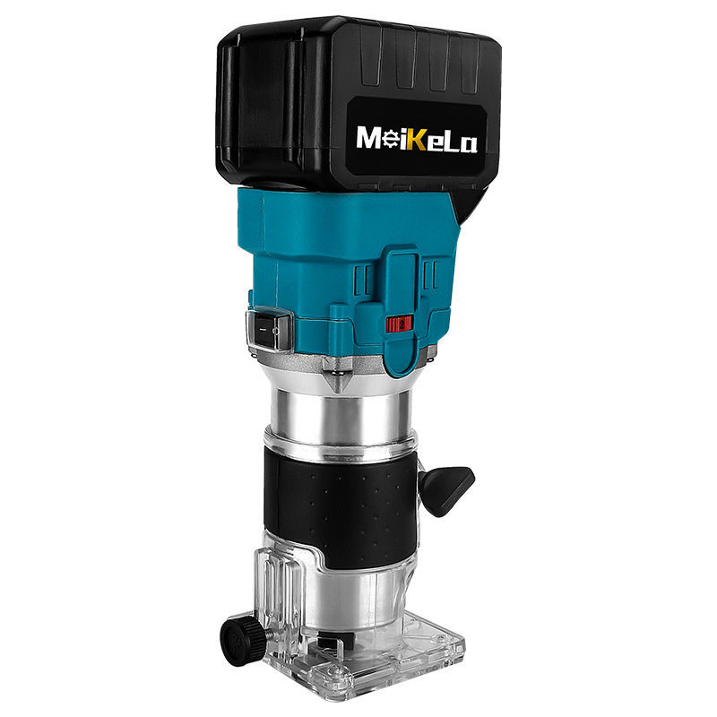 无刷修边机多功能充电式木工铝塑板槽机挖孔雕刻机木铣雕刻