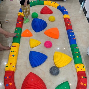 平衡触觉板步道幼儿园儿童感统训练教具独木桥家用体适能器材
