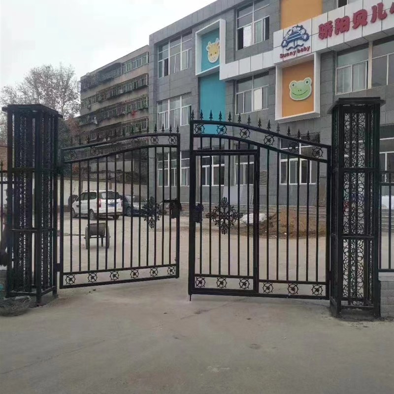 铁艺大门家用乡村入户对门别墅大门门欧式农村大铁门庭院门