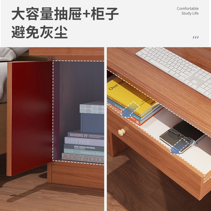 台式电脑桌家用小书桌宿舍学生学习写字桌卧室办公桌子